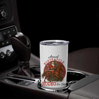 Cowboy Santa Christmas Tumbler Cup Annual North Pole Rodeo Dec 25th - Wonder Print Shop