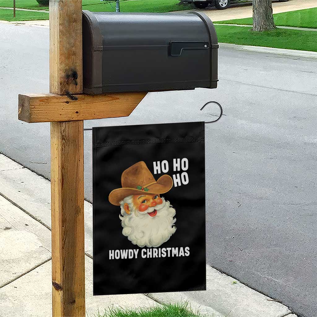Cowboy Santa Christmas Garden Flag Ho Ho Ho Howdy Christmas - Wonder Print Shop