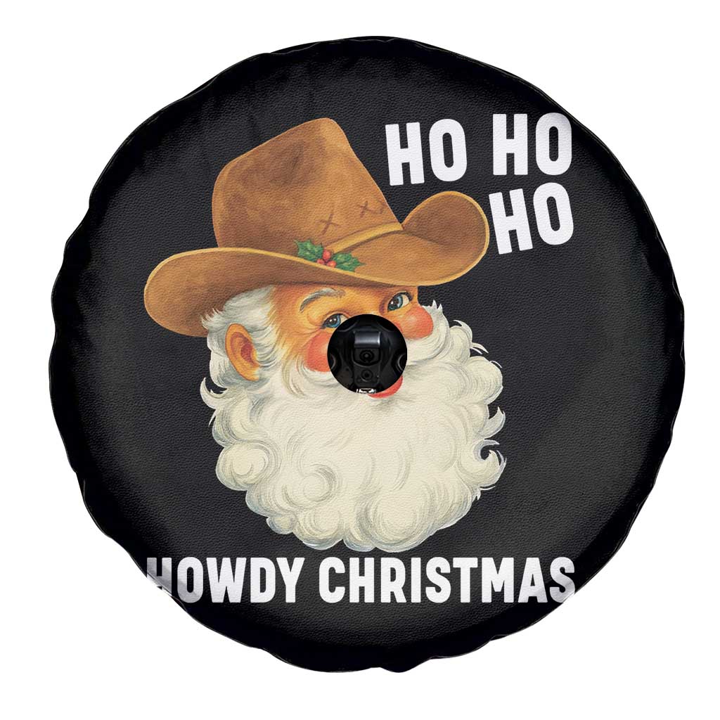 Cowboy Santa Christmas Spare Tire Cover Ho Ho Ho Howdy Christmas - Wonder Print Shop