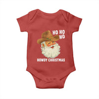 Cowboy Santa Christmas Baby Onesie Ho Ho Ho Howdy Christmas - Wonder Print Shop