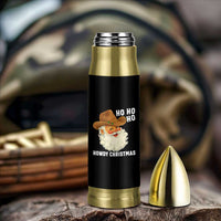 Cowboy Santa Christmas Bullet Tumbler Ho Ho Ho Howdy Christmas - Wonder Print Shop