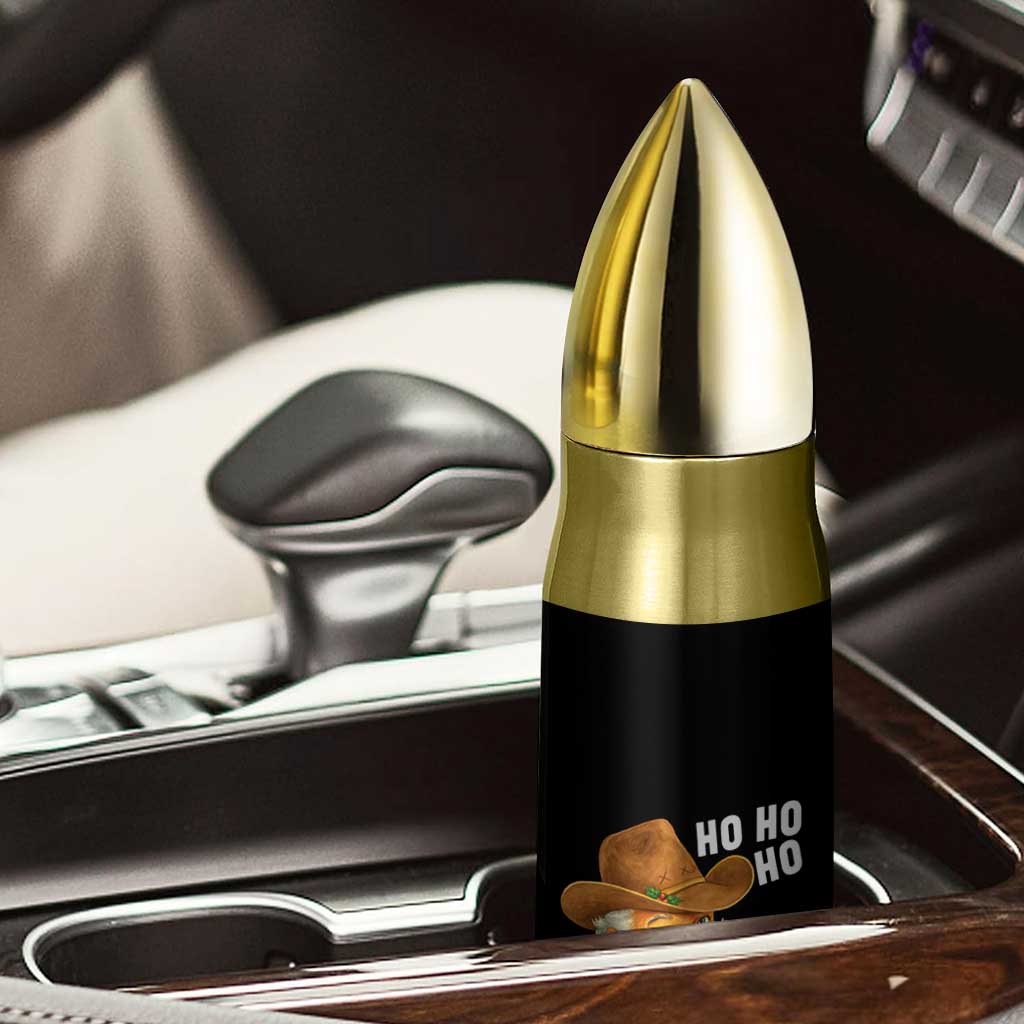 Cowboy Santa Christmas Bullet Tumbler Ho Ho Ho Howdy Christmas - Wonder Print Shop