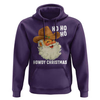 Cowboy Santa Christmas Hoodie Ho Ho Ho Howdy Christmas - Wonder Print Shop