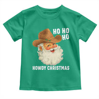 Cowboy Santa Christmas Toddler T Shirt Ho Ho Ho Howdy Christmas - Wonder Print Shop