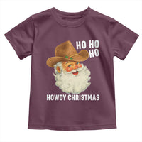 Cowboy Santa Christmas Toddler T Shirt Ho Ho Ho Howdy Christmas - Wonder Print Shop