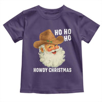Cowboy Santa Christmas Toddler T Shirt Ho Ho Ho Howdy Christmas - Wonder Print Shop