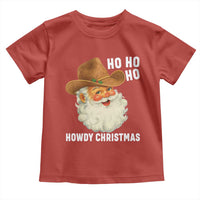 Cowboy Santa Christmas Toddler T Shirt Ho Ho Ho Howdy Christmas - Wonder Print Shop
