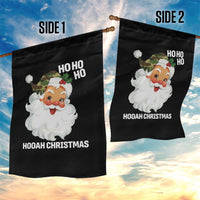 Camo Santa Christmas Garden Flag Ho Ho Ho Hooah Christmas - Wonder Print Shop