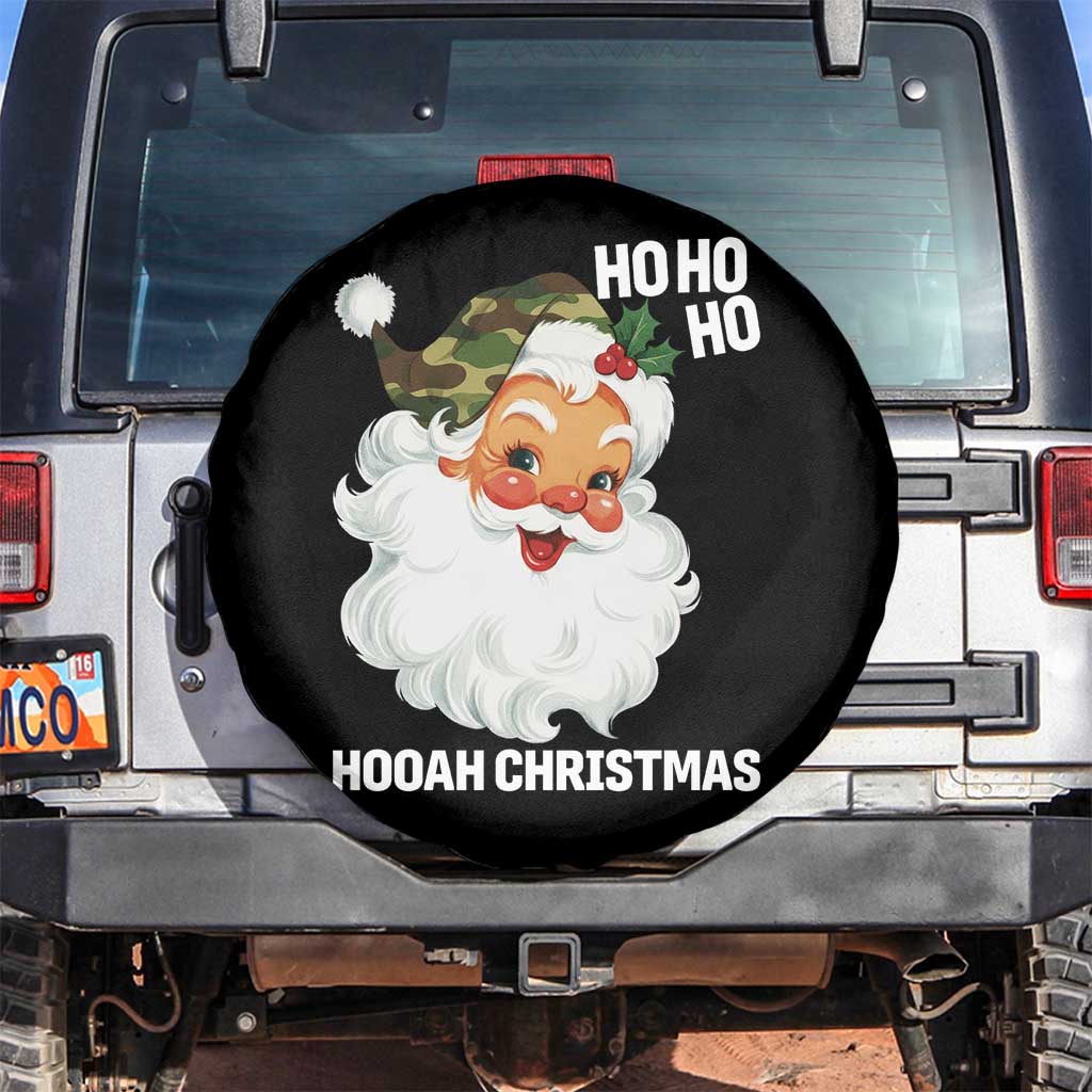 Camo Santa Christmas Spare Tire Cover Ho Ho Ho Hooah Christmas - Wonder Print Shop