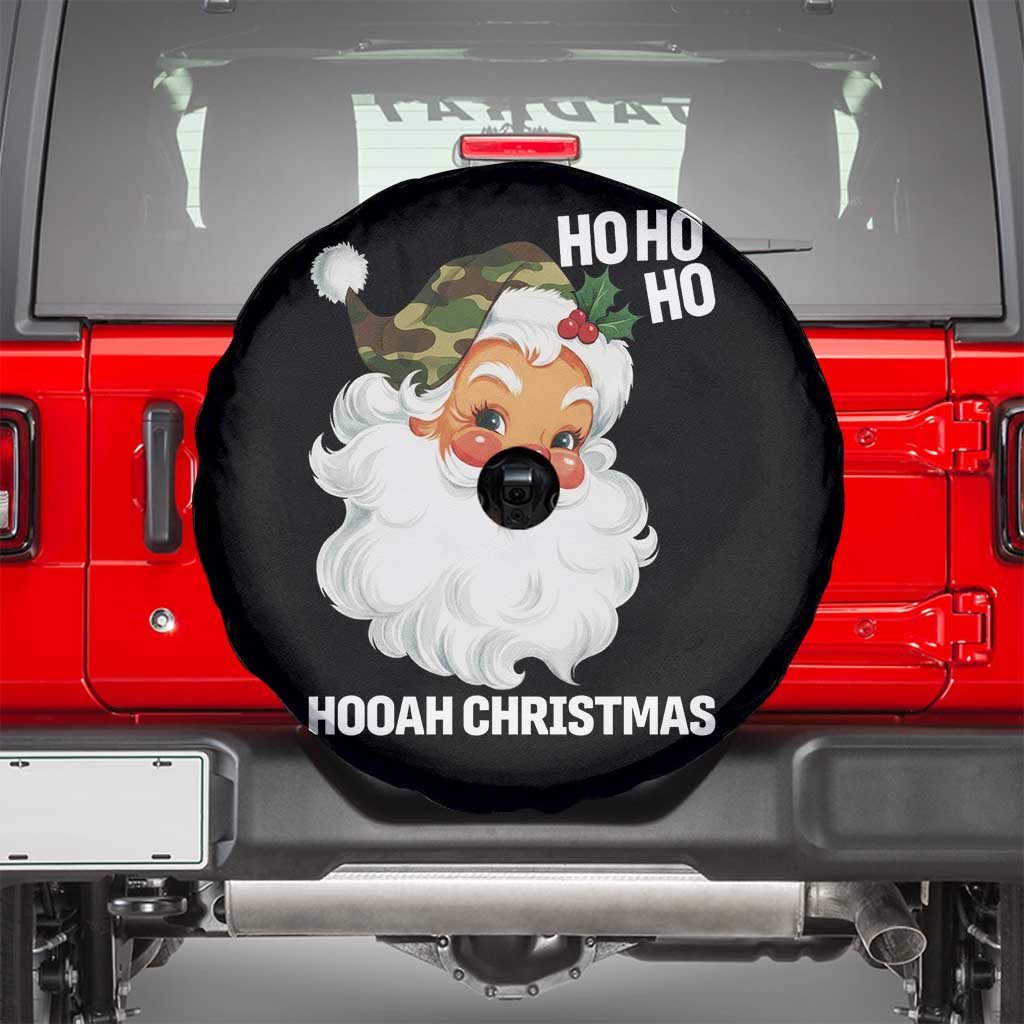 Camo Santa Christmas Spare Tire Cover Ho Ho Ho Hooah Christmas - Wonder Print Shop