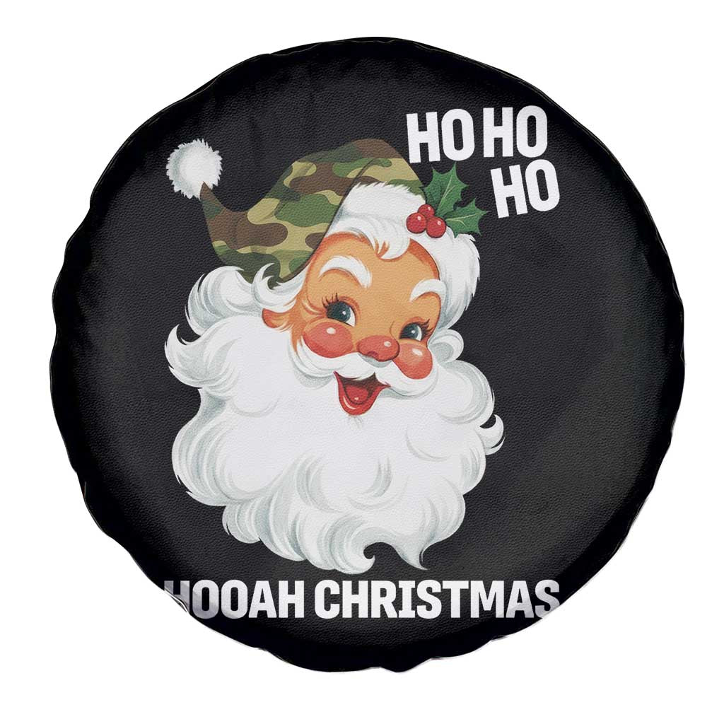 Camo Santa Christmas Spare Tire Cover Ho Ho Ho Hooah Christmas - Wonder Print Shop
