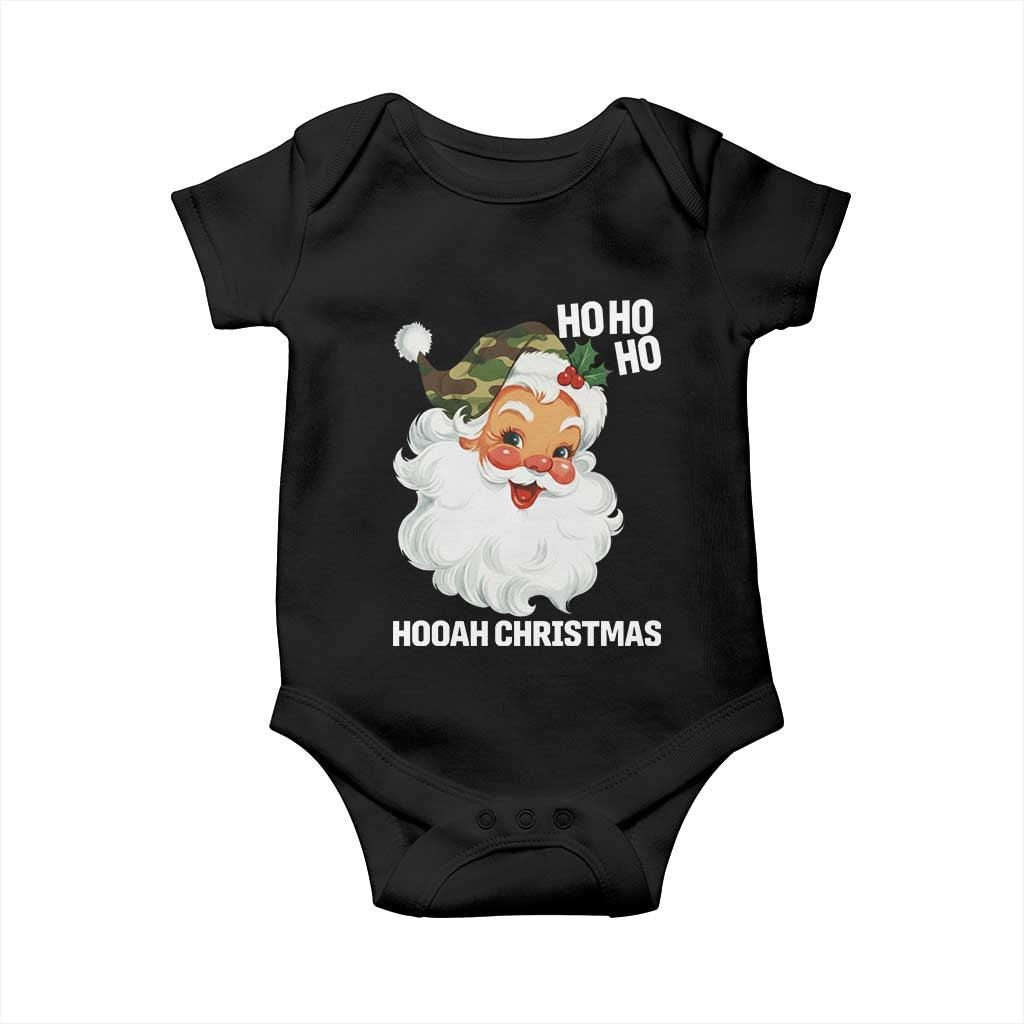 Camo Santa Christmas Baby Onesie Ho Ho Ho Hooah Christmas - Wonder Print Shop