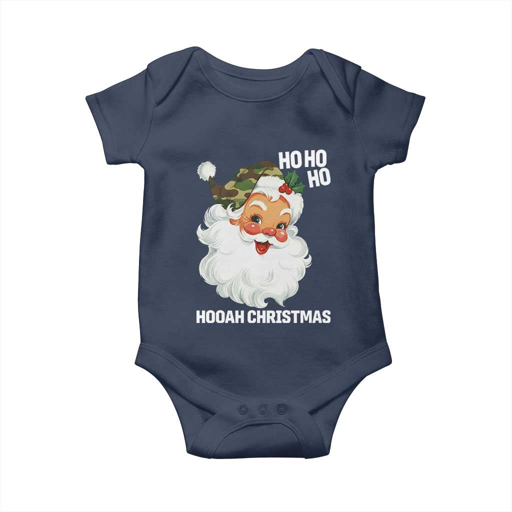 Camo Santa Christmas Baby Onesie Ho Ho Ho Hooah Christmas - Wonder Print Shop