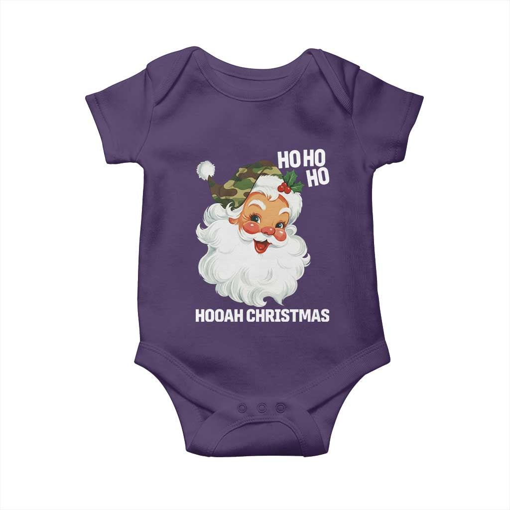 Camo Santa Christmas Baby Onesie Ho Ho Ho Hooah Christmas - Wonder Print Shop