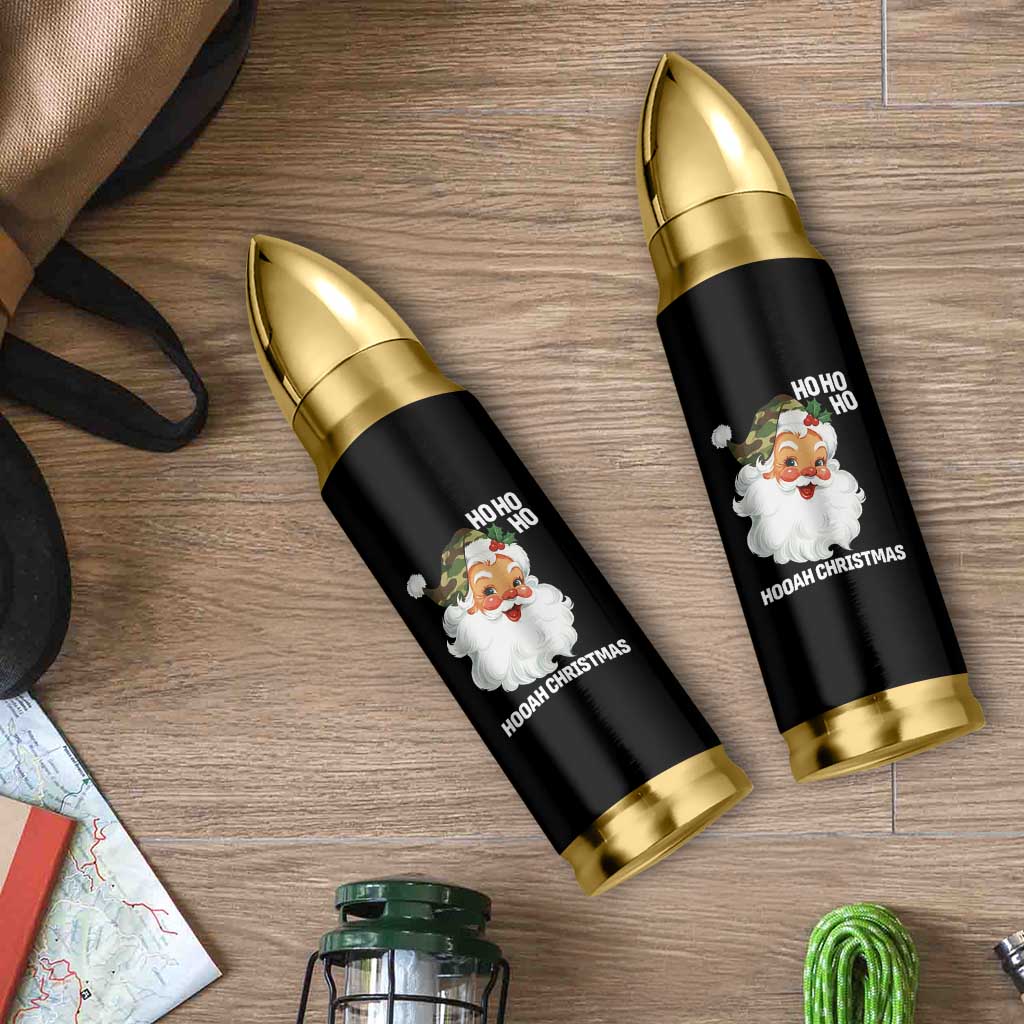 Camo Santa Christmas Bullet Tumbler Ho Ho Ho Hooah Christmas - Wonder Print Shop