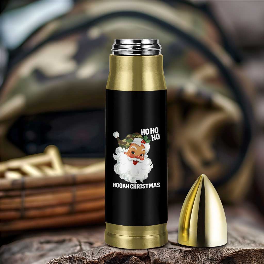 Camo Santa Christmas Bullet Tumbler Ho Ho Ho Hooah Christmas - Wonder Print Shop