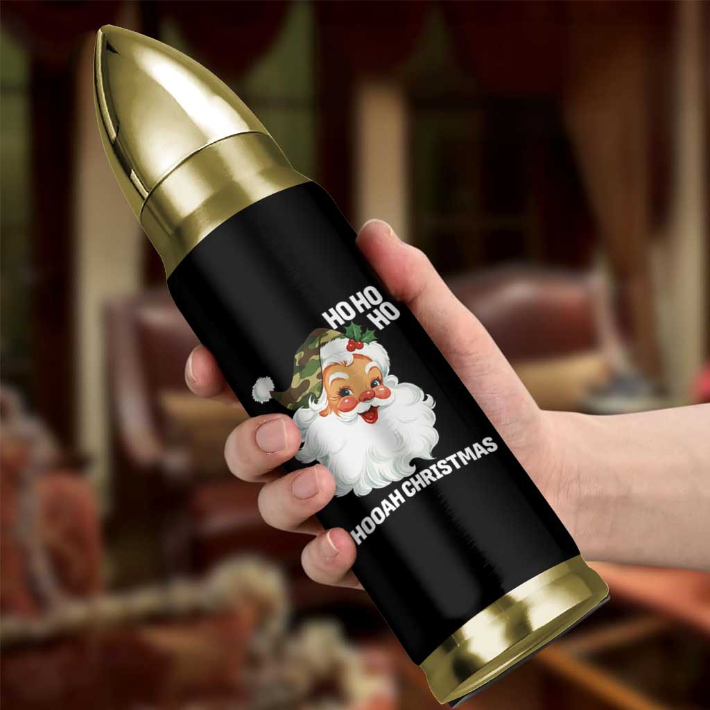 Camo Santa Christmas Bullet Tumbler Ho Ho Ho Hooah Christmas - Wonder Print Shop
