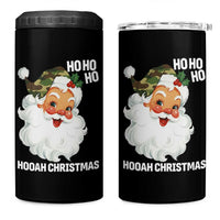 Camo Santa Christmas 4 in 1 Can Cooler Tumbler Ho Ho Ho Hooah Christmas - Wonder Print Shop