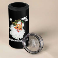 Camo Santa Christmas 4 in 1 Can Cooler Tumbler Ho Ho Ho Hooah Christmas - Wonder Print Shop