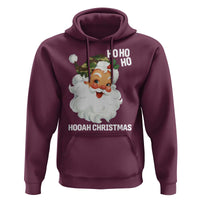 Camo Santa Christmas Hoodie Ho Ho Ho Hooah Christmas - Wonder Print Shop