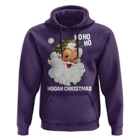 Camo Santa Christmas Hoodie Ho Ho Ho Hooah Christmas - Wonder Print Shop