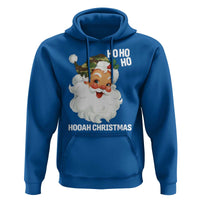 Camo Santa Christmas Hoodie Ho Ho Ho Hooah Christmas - Wonder Print Shop