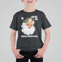Camo Santa Christmas T Shirt For Kid Ho Ho Ho Hooah Christmas - Wonder Print Shop