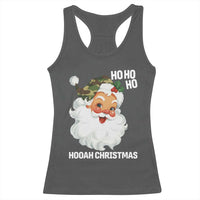 Camo Santa Christmas Racerback Tank Top Ho Ho Ho Hooah Christmas - Wonder Print Shop