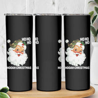 Camo Santa Christmas Skinny Tumbler Ho Ho Ho Hooah Christmas - Wonder Print Shop