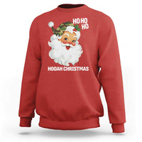Camo Santa Christmas Sweatshirt Ho Ho Ho Hooah Christmas - Wonder Print Shop