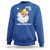 Camo Santa Christmas Sweatshirt Ho Ho Ho Hooah Christmas - Wonder Print Shop