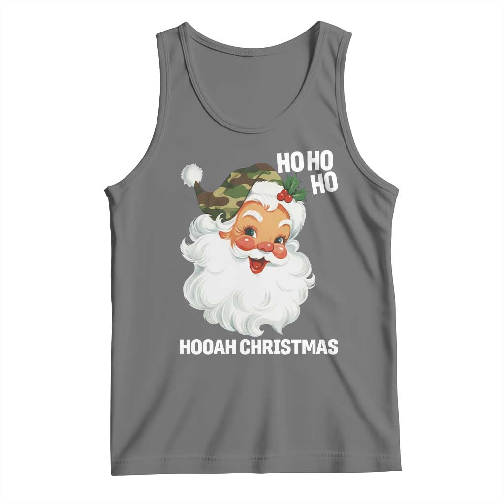 Camo Santa Christmas Tank Top Ho Ho Ho Hooah Christmas - Wonder Print Shop