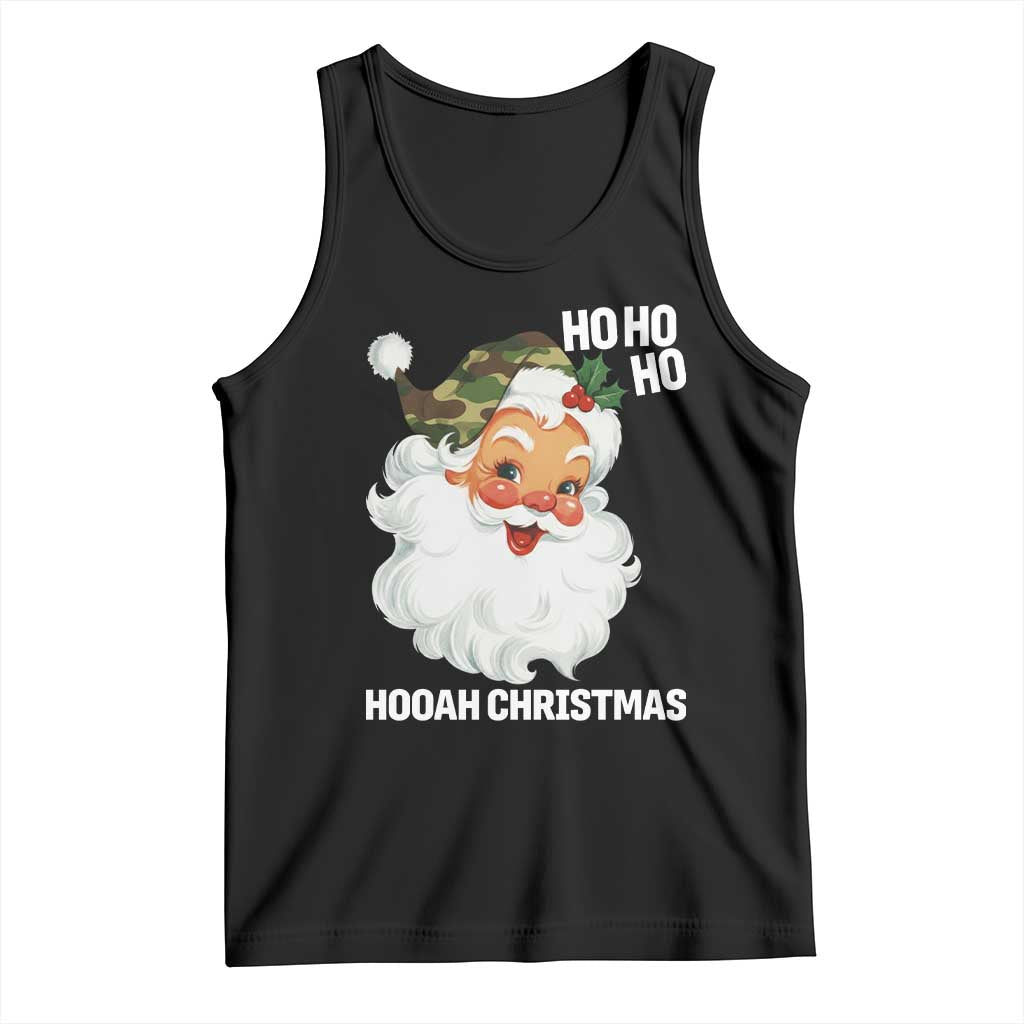Camo Santa Christmas Tank Top Ho Ho Ho Hooah Christmas - Wonder Print Shop
