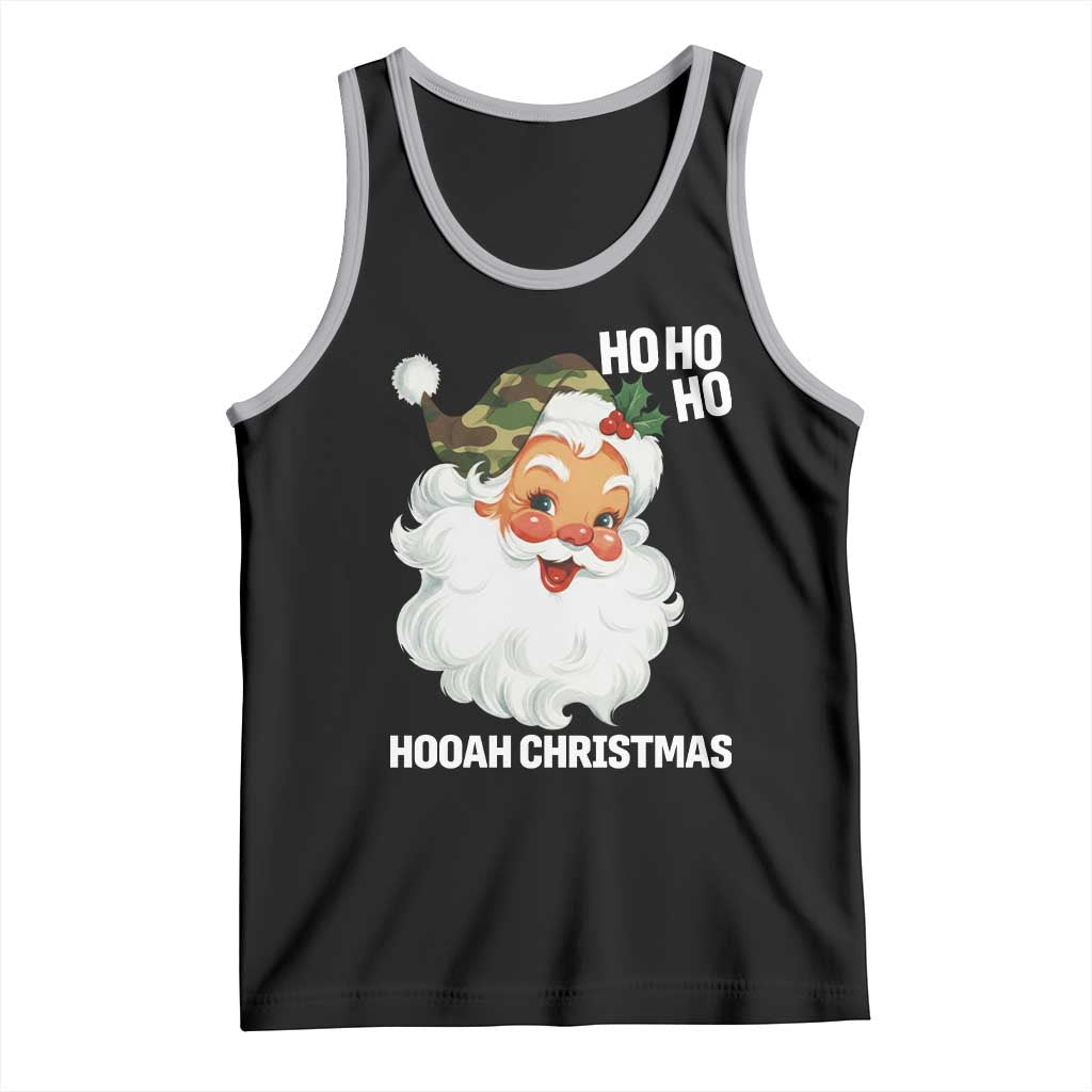 Camo Santa Christmas Tank Top Ho Ho Ho Hooah Christmas - Wonder Print Shop