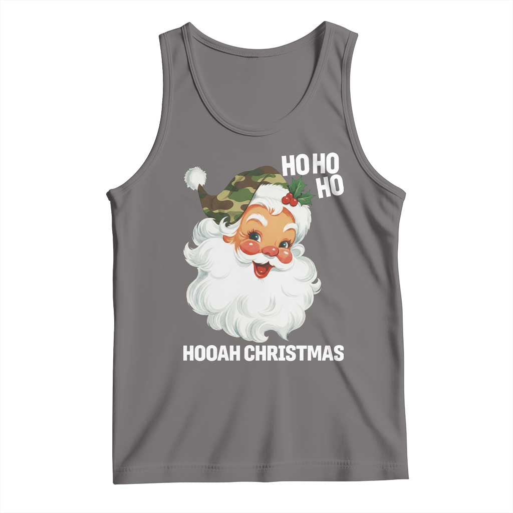 Camo Santa Christmas Tank Top Ho Ho Ho Hooah Christmas - Wonder Print Shop