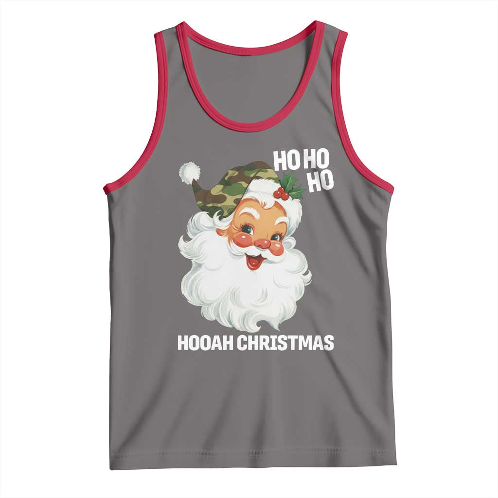 Camo Santa Christmas Tank Top Ho Ho Ho Hooah Christmas - Wonder Print Shop