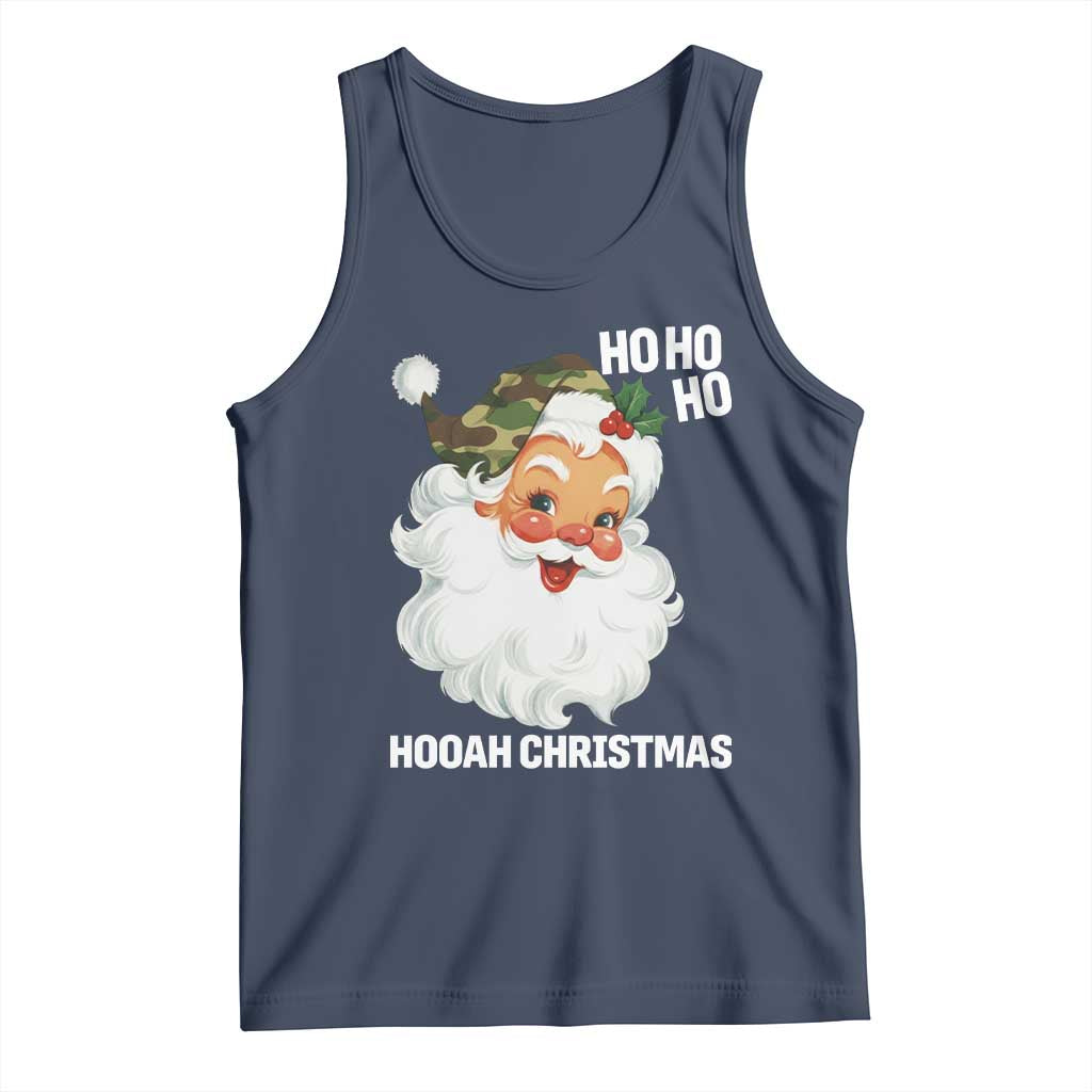 Camo Santa Christmas Tank Top Ho Ho Ho Hooah Christmas - Wonder Print Shop