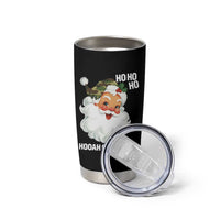 Camo Santa Christmas Tumbler Cup Ho Ho Ho Hooah Christmas - Wonder Print Shop