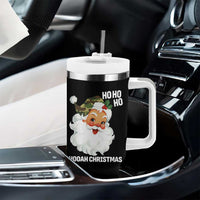 Camo Santa Christmas Tumbler With Handle Ho Ho Ho Hooah Christmas - Wonder Print Shop