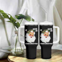 Camo Santa Christmas Tumbler With Handle Ho Ho Ho Hooah Christmas - Wonder Print Shop