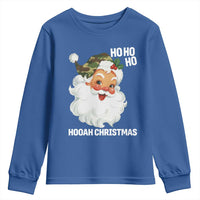 Camo Santa Christmas Youth Sweatshirt Ho Ho Ho Hooah Christmas - Wonder Print Shop