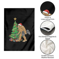 Bigfoot Gamer Christmas Garden Flag Funny Sasquatch Gaming Xmas - Wonder Print Shop
