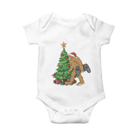 Bigfoot Gamer Christmas Baby Onesie Funny Sasquatch Gaming Xmas - Wonder Print Shop