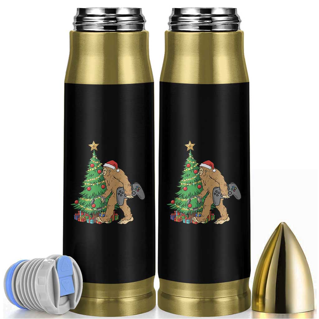 Bigfoot Gamer Christmas Bullet Tumbler Funny Sasquatch Gaming Xmas - Wonder Print Shop