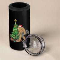 Bigfoot Gamer Christmas 4 in 1 Can Cooler Tumbler Funny Sasquatch Gaming Xmas - Wonder Print Shop