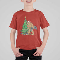 Bigfoot Gamer Christmas T Shirt For Kid Funny Sasquatch Gaming Xmas - Wonder Print Shop