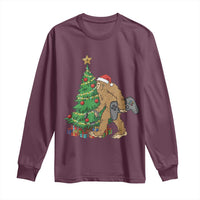 Bigfoot Gamer Christmas Long Sleeve Shirt Funny Sasquatch Gaming Xmas - Wonder Print Shop