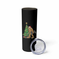 Bigfoot Gamer Christmas Skinny Tumbler Funny Sasquatch Gaming Xmas - Wonder Print Shop