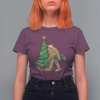 Bigfoot Gamer Christmas T Shirt For Women Funny Sasquatch Gaming Xmas - Wonder Print Shop