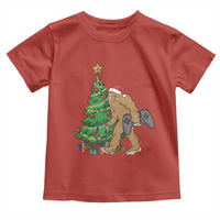 Bigfoot Gamer Christmas Toddler T Shirt Funny Sasquatch Gaming Xmas - Wonder Print Shop